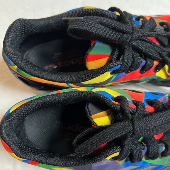 Adidas Mens ZX Flux Torsion Macro Prism Geometric Sneakers Size 8 Multicolor